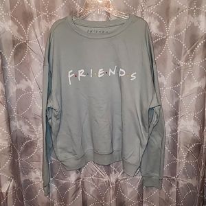 Womens, FRIENDS crewneck sweatshirt, mint green, size XL